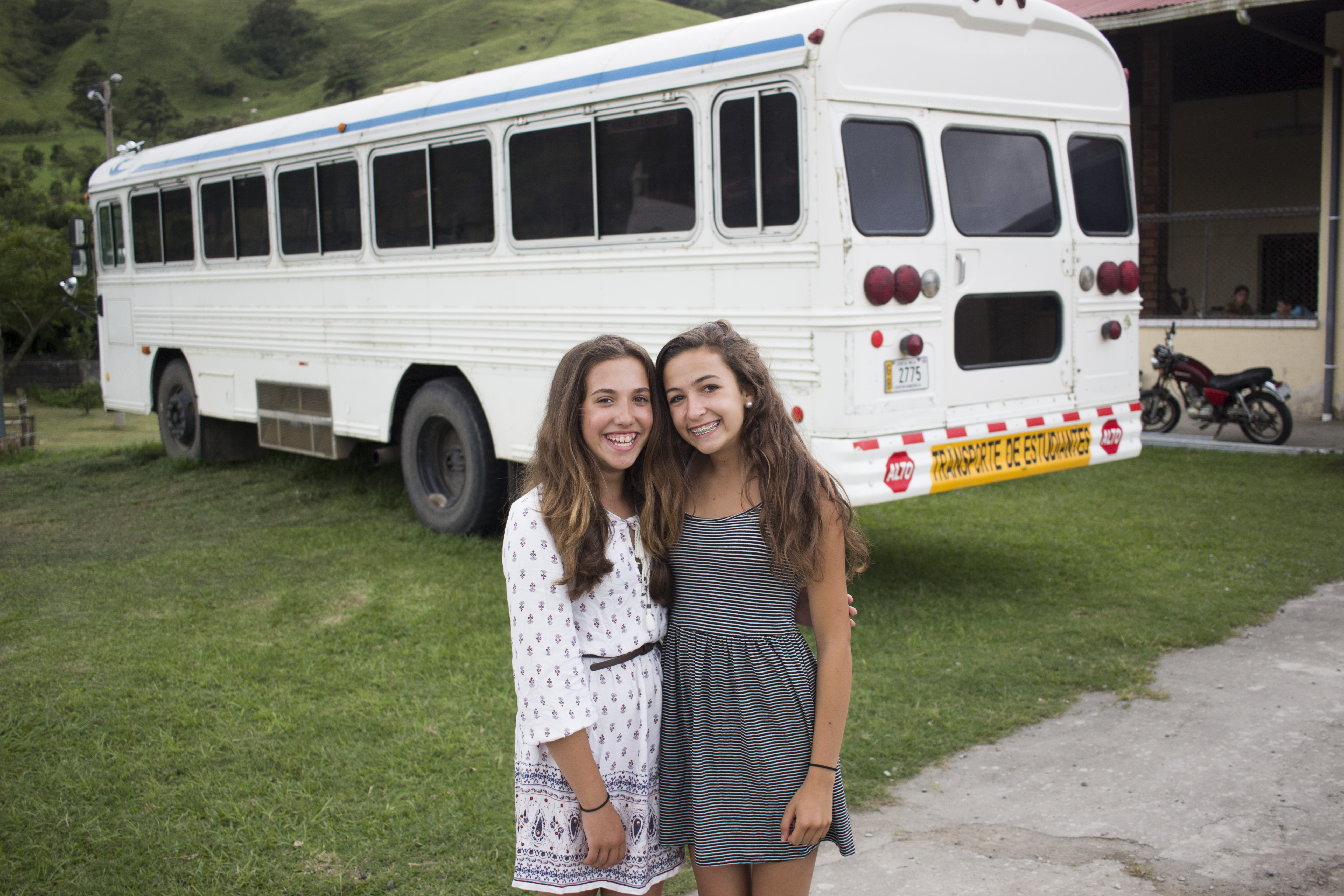 Sophia and Nicole were happy to be reunited