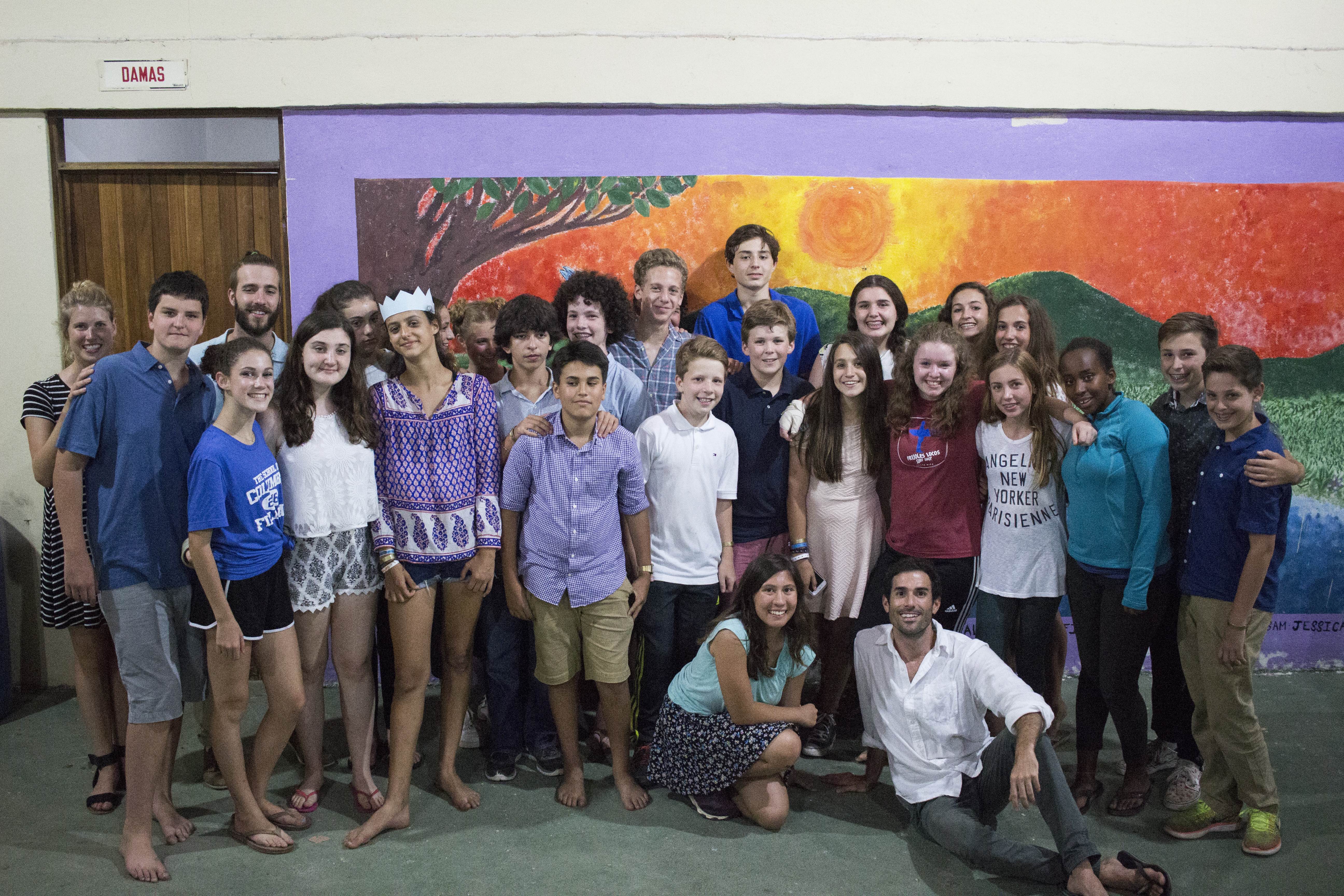 The group was happy to be back together but sad to leave the community
